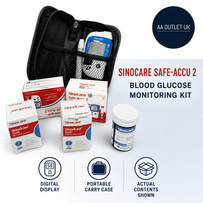 Sinocare Diabetes Test Kit Blutzuckermessgerät Sicher Blutzuckermessgerät Neu