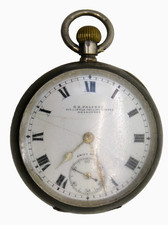 ANTIQUE OMEGA 925 STERLING SILVER MELB. LITTLE COLLINS G.H. PALFREY POCKET WATCH