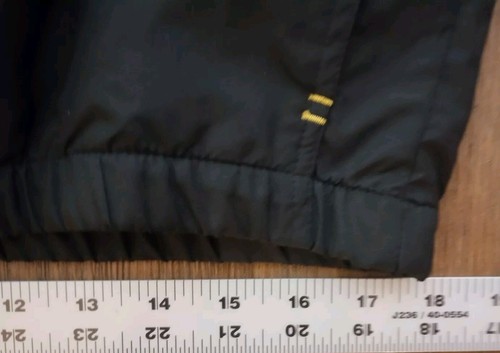 Starter Long Sleeve Rain Jacket Windbreaker With Hood Black Yellow Mesh Size XL - Picture 14 of 23