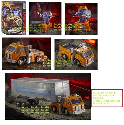 Transformers VAULT Kingdom WFC Deluxe Huffer NEW! Truck can Haul Optimus Trailer