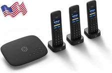 Telo Voip with 3 HD3 Handsets Complete Home Phone System FREE SHIPPING USA