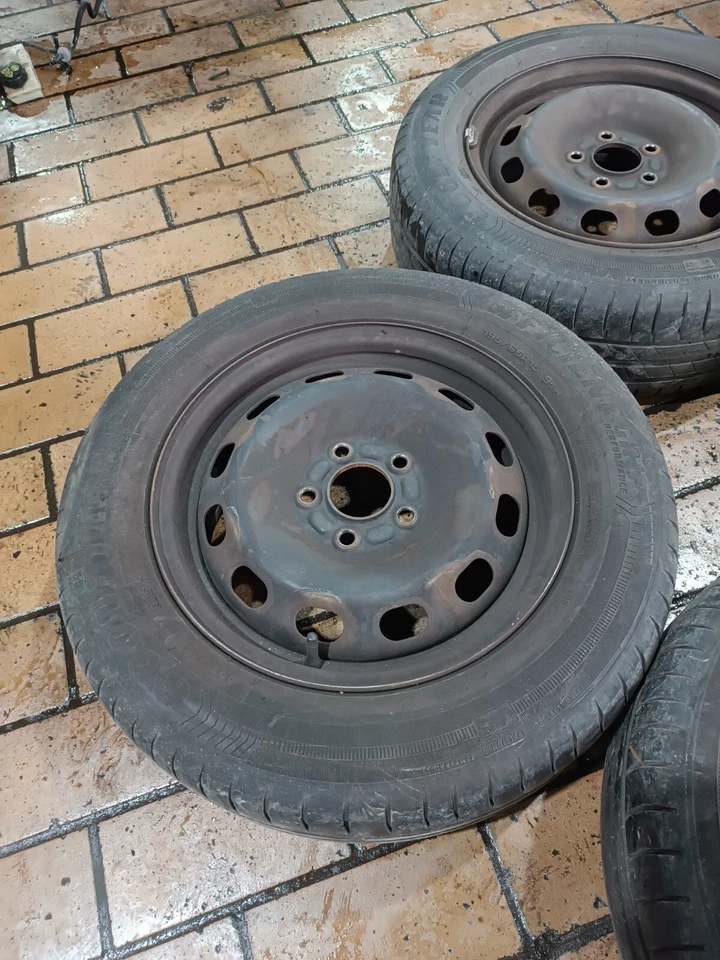 Ford C-Max DM Satz Sommerräder Stahlfelgen 195/65R15 91H DOT3416 4-5mm - Bild 2 von 4