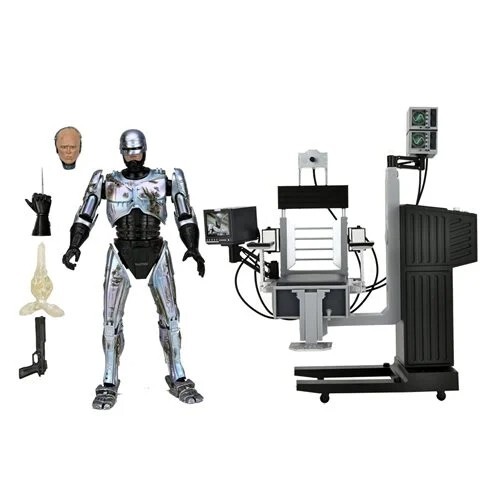 RoboCop Ultimate Battle-Damaged RoboCop with Chair 7-Inch Scale Action Figure - Picture 1 of 3