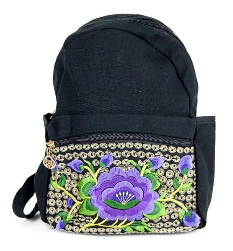 Bolsos y mochilas de mujer negro Sin marca de algodón