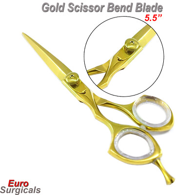 BEADEN  Friseursalonschere Haarschneide Friseurschere goldfarben CE