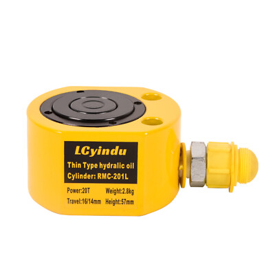 10T-100T Single Acting Multi-Section Hydraulic Jack 0.98''-2.72'' Stroke Portable