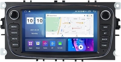 2 DIN Android Auto DVD Multimedia Player GPS Ford Focus 2 II Mondeo S-MAX C-MAX