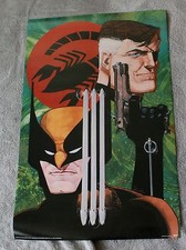 Wolverine Nick Fury Scorpio Connection 1989 Howard Chaykin MarvelPress Poster VF