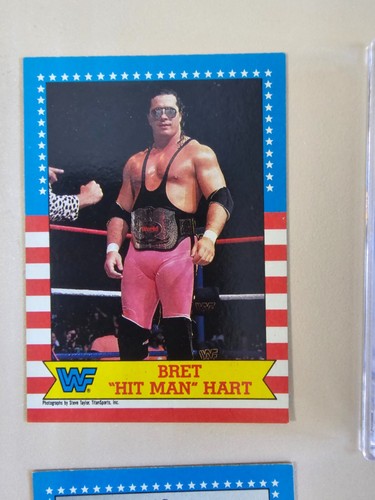1987 TOPPS WWF WRESTLING Full SET - Bret "Hit man" Hart, Andre Giant, Hulk Hogan - Picture 2 of 4
