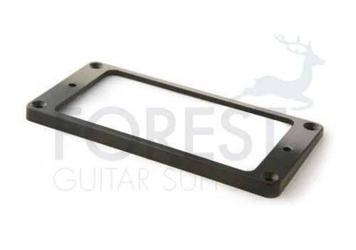 Pickup Mounting Ring, Frame, Neck Position, Black, Flat Bottom For Gibson