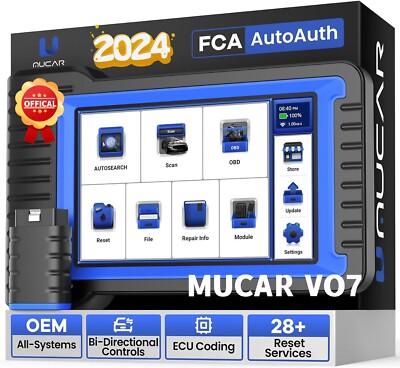 MUCAR VO7 OBD2 KFZ Diagnosegerät Scanner 28 Reset Airbags ABS SAS ECU-Kodierung