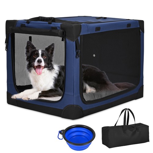 Hundetransportbox Faltbare Hundebox Hunde Haustiere Transportbox XL 54*54*76 cm - Bild 15 von 15