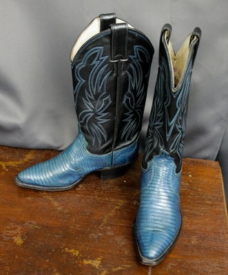 justin boots blue