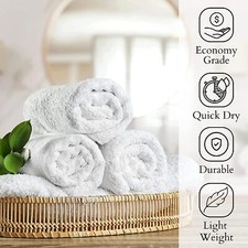 White Towel Services Feuchthandtücher – 50 Stück, 25,4 X 25,4 Cm, Duftfrei, Einzeln Verpackt