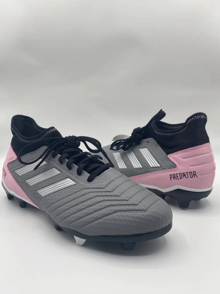 Adidas Womenu0026#039;s Predator 19.3 FG Soccer Cleats Size 10, Grey/Pink/Black  (F97528) | eBay