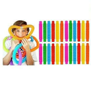 JA-RU Pull Pop Tubes Sensory Fidget Toys Pop Play Tubes Sensory Toys