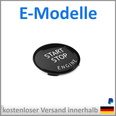 Start Stop Knopf Abdeckung Schwarz BMW E90 E91 E92 E93 E60 E61 E81 E82 E83 E87