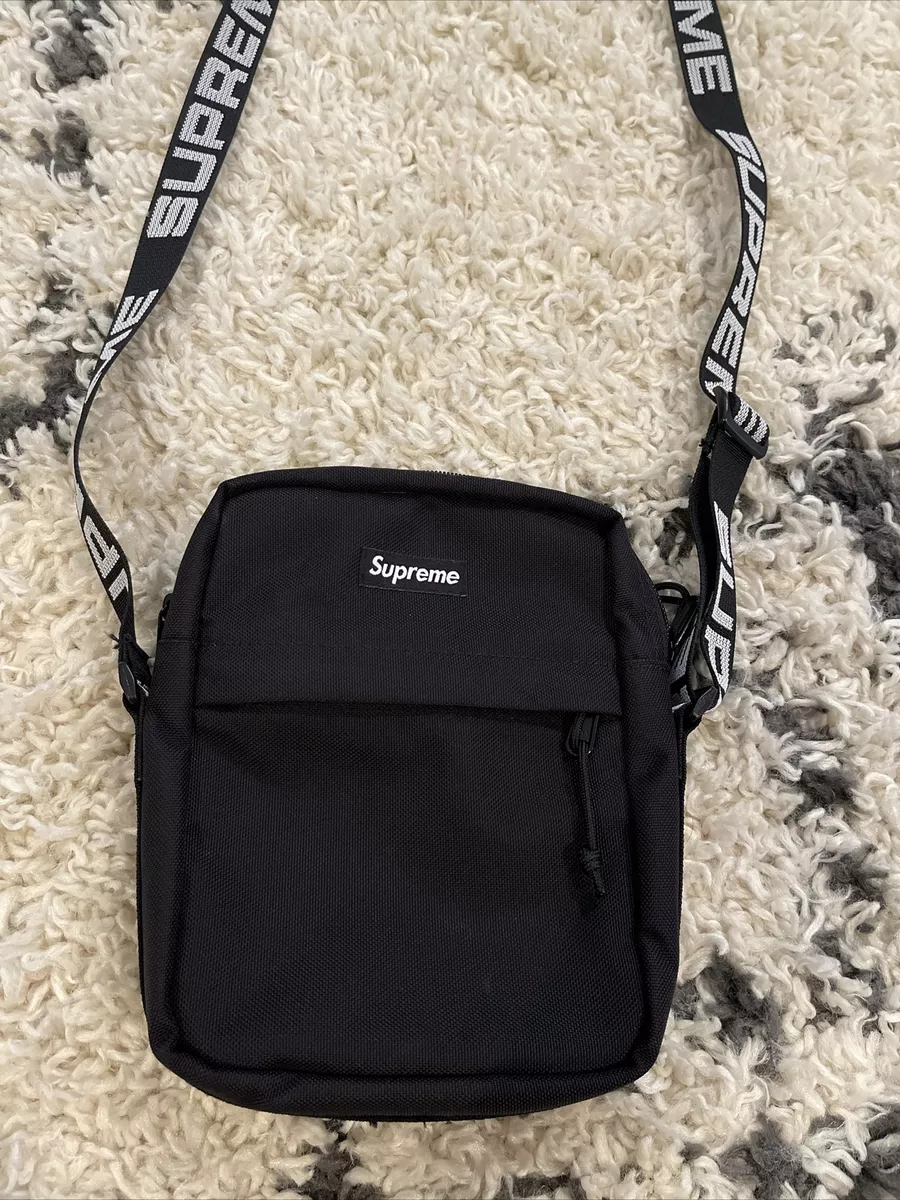 Supreme LACOSTE Shoulder Bag Black - SS18 - US