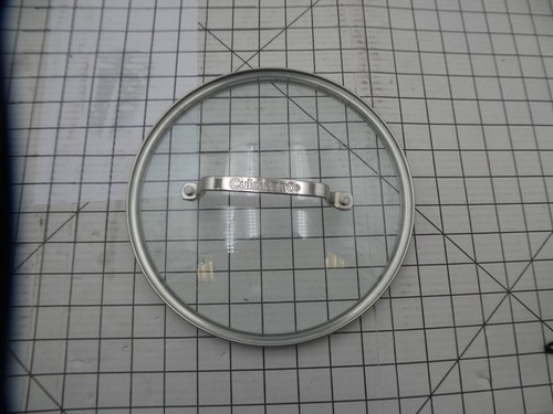 Cuisinart Glass Replacement Lid Only Pot Pan 9.125" OD 8.5" Inside Diam.