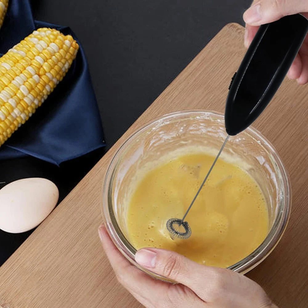 Milk Frother Handheld Electric Mixer Foam Maker with AA Battery for Coffee Drink Milk Frother Handheld Electric Mixer Foam Maker with AA Battery for Coffee Drink
