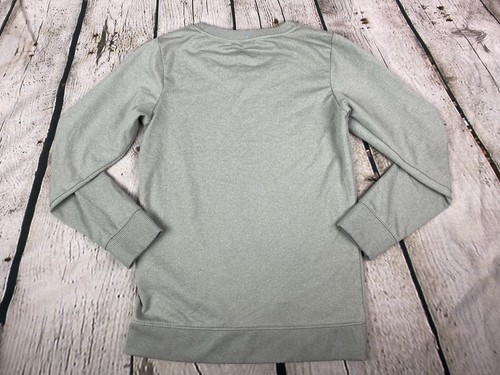 Nike Dri-Fit Size 6X Gray Pullover Holograph Swoosh Graphic Sweatshirt LKNW - Picture 3 of 6