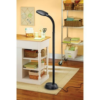 NEW Full Spectrum Daylight Floor Lamp 54 inch Black with adjustable Neck w/  Bulb