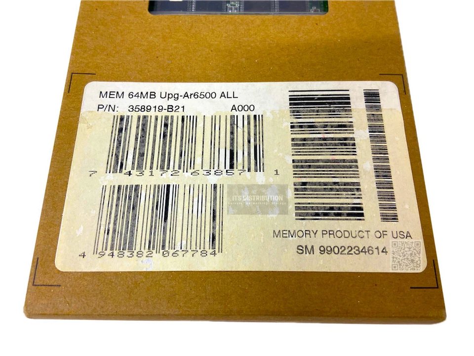 358919-B21 I GENUINE New HP Compaq 64MB AR6500 66MHz SDRAM SODIMM Memory - Image 2 of 4
