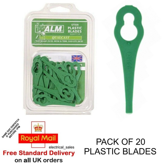 FITS BOSCH ALM28/30 ART23Li ART23 GARDEN GRASS STRIMMER PLASTIC BLADES 20 PACK eBay