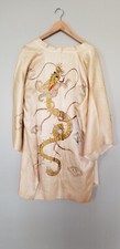 Vintage Silk Dragon Kimono Silk Robe