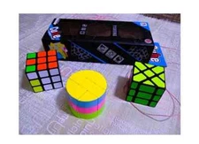 3  Cube Puzzle Set Intelligence Games Three Forms Rare Brain Teasers
