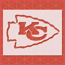 KC Kansas City Chiefs Stencil – Reusable & Durable – 10 Mil High Quality Mylar