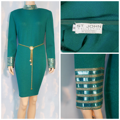 Long-Sleeved Sheath Sequined Sparkle 
