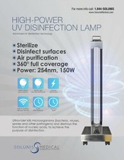 UV-C Disinfection Lamp- Home, Medical, Office, RV