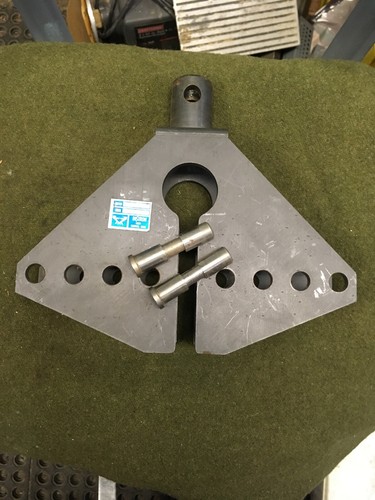 Instron 45-2 Flexure 3 Point Bend Test Fixture Tensile Tester Flexural Jig - Picture 12 of 12