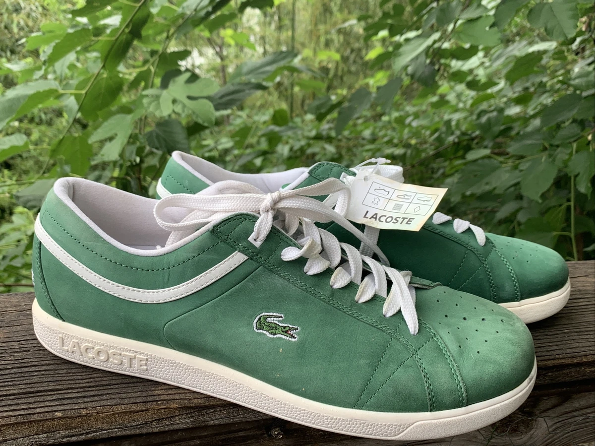 spænding service baseball LACOSTE ALLIGATOR Kelly Green Sneakers NEW TAGS Casual Shoes Size 13  ❤️sj8m10