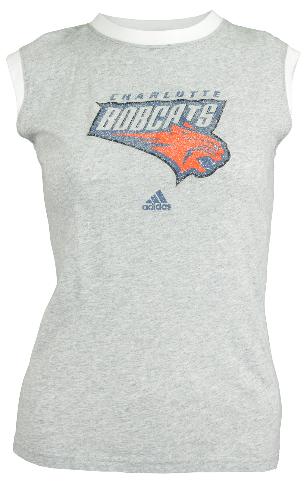 Женская футболка Adidas Charlotte Bobcats NBA без рукавов, цвет Хизер Грей
