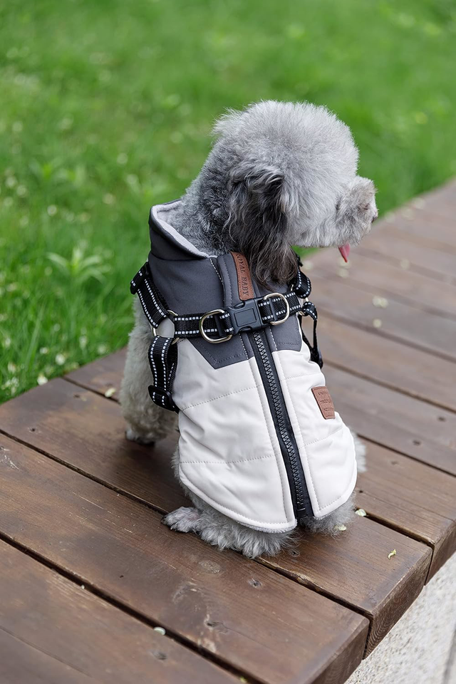 Lairle Dog Coat Winter Dog Jacket Dog Harness Coat Puppy Coat Jacket