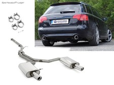 Fox Duplex Racinganlage Audi A4 B7 Typ 8E Limo+Avant 1.8T 1x90mm rund