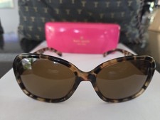 Kate Spade Laney Polarized Sunglasses - Brown Tortoise w/Original Hard Case