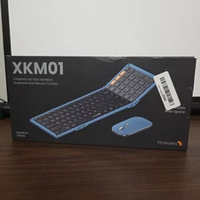 ProtoArc Foldable XKM01 Mini Compact Keyboard and Mouse W/Case 