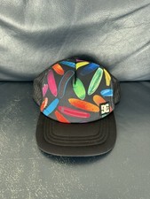 DC Black Surfboard Graphic Hat Cap Kids Snapback