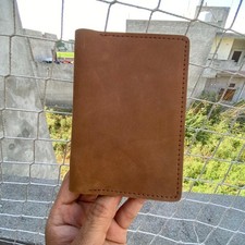 Handmade Leather Wallet Money & Card Holder W...