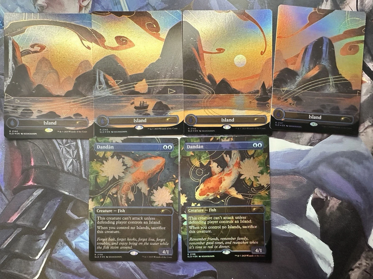 MTG Dandan Secret lair - Lot of 6 Cards ✨FOIL✨ Dandan & Island