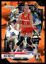 Nia Coffey Orange Cracked Ice #71 2024-25 Panini Prizm WNBA Atlanta Dream