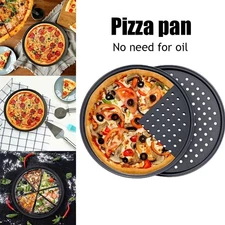 Commercial Pizza Pan for Oven Baking 32cm Perforated Design Non-Stick Coating