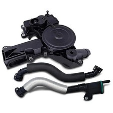 PCV Crankcase Vent Valve Breather Hose Kit - Compatible with Audi VW 2.0L Tur...