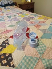 Botella de agua Tupperware Eco azul claro con tapas abatibles ●1 litro