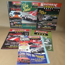Lot of 6 historic motor races Association Souvenir Program