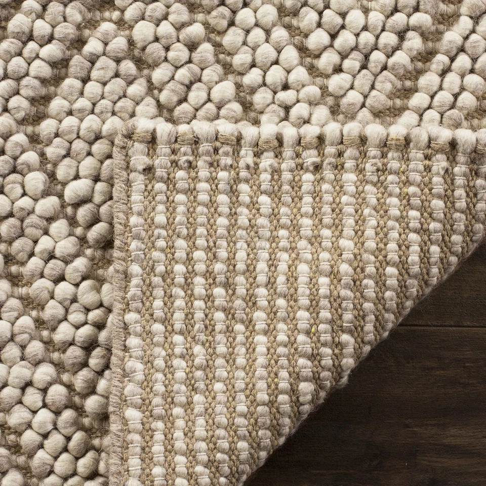 Natura Collection Accent Rug - 4' x 6', Beige, Handmade Wool, Ideal for High ... - Image 4 of 4