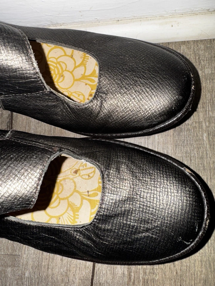 Zapato FLY London Yogo Cuña Mary Jane Negro Talla 41 EE. UU. 10 Excelente Estado Foto 3 de 4